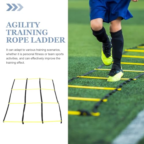 Toddmomy Training Ladder for Footwork: Nine-Square Agility Ladder Soccer and Football Training - Portable Rope Design for Speed and Agility Workouts