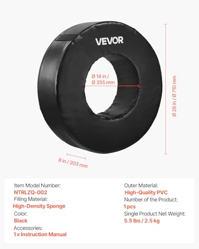 VEVOR PVC Step Over Dummy, High-Density Sponge Blocking Pad Equipment, Heavy Duty Tackle Dummies with Handles, Great for Footwork Drills Sports Training Practice - size: 1PC Tackle Wheel 28*8inch