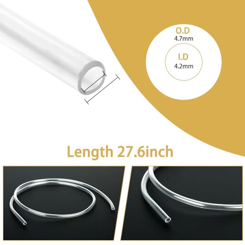 500ml Large Syringe with 27.6 Inch Tube and Blunt Needle, Sterile and Individual Sealed, Plastic Garden Syringe for Liquid, Paint, Epoxy Resin, Oil, Watering Plants, Refilling - style: 550 ml