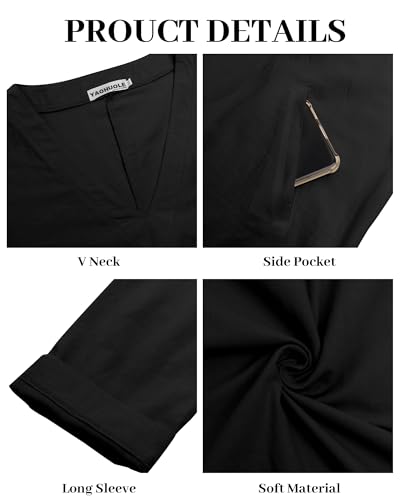 YAOHUOLE Arabic Thobe for Men Islamic Clothing Mens Kaftan Thobe - color: Black, size: Large