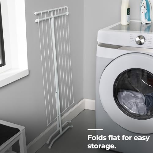 Honey-Can-Do Collapsible Clothes Drying Rack – Sturdy Metal X-Frame, Space-Saving Towel & Laundry Rack for Indoor/Outdoor Use, Foldable Design for Laundry Organization - style: X-Frame
