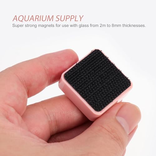Mipcase Magnetic Fish Tank Cleaning Brush 1.25In Aquarium Magnet Scraper for Small Fish Tank Floating Glass Accessory for Easy Hand