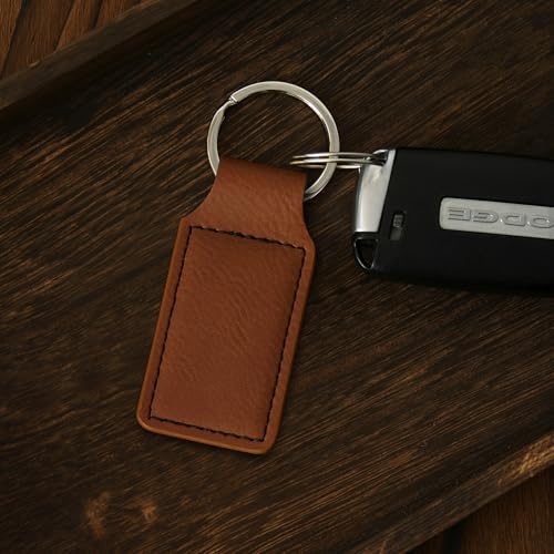 LaserGram Rectangle Keychain, Allah 2, Personalized Engraving Included (Dark Brown) - color: Dark Brown