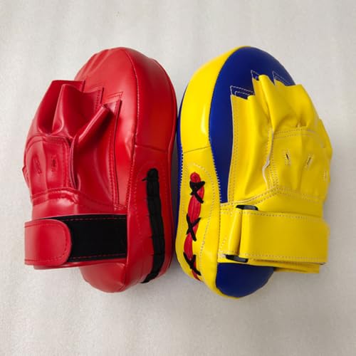 1pc Boxing Pad for Martial Arts Training Kickboxing Practice Focus Mitt with Premium Safety Material Curved Hand Target for Muay Thai MMA Sparring and Taekwondo Random Color