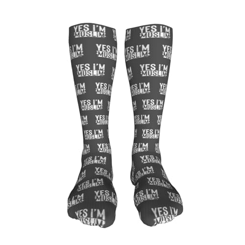 Muslim Islam Arabic Islamic Religious Allah God Be Casual Long Socks for Men's and Women's Soft Comfortable Warm