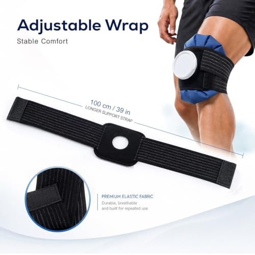 2 PCS Upgrade Ice Pack Injuries Reusable,11in & 9in Ice Bags Hot Water for Injuries, Soothe Pain and Stay Cool, Old School Style and Traditional Ice Packs, Versatile and Easy to Carry - size: 9+11 Inch