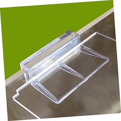 Toddmomy 10pcs Acrylic Aquarium Support Bracket Fish Tank Cover Holder for Prevents Fish from Jumping Out Easy to Use Acrylic Racks