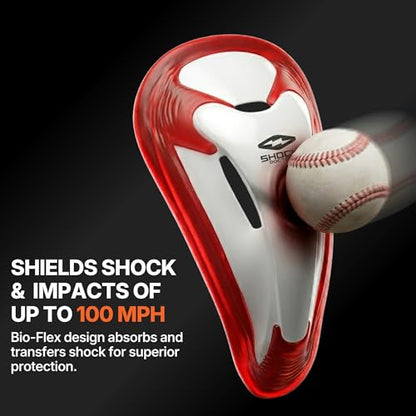 Shock Doctor Jock Straps with Cup Included, Cups for Football Baseball. Core Protective Athletic Supporters - size: Medium, style: Adult