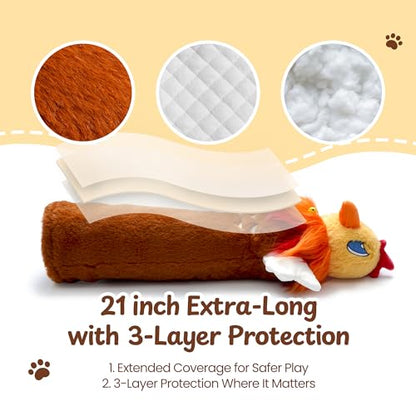 Cat Wrestling Glove, 22 inch Cat Puppet Wrestler with 3 Catnip Pouches & 3 Layer Resistant Protection, Interactive Cat Toy with Removable Bell for Boredom Relief & Mental Stimulation, Chicken - color: Chicken