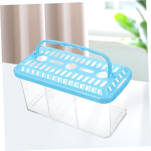 COLLBATH Portable Transparent Fish Breeding Box Aquarium Isolation Tank for Betta and Shrimp Safe Design for Observation and Spawning for Small Fish Tank Use