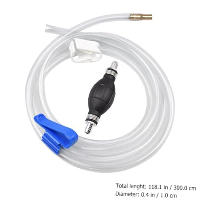 Manual Siphon Pump Hose Set for Oil and Water Transfer, Vehicle Guide Oil Tube with Sturdy Suction Hose, Practical Water Siphon Kit for Aquarium, Car, and Home Use