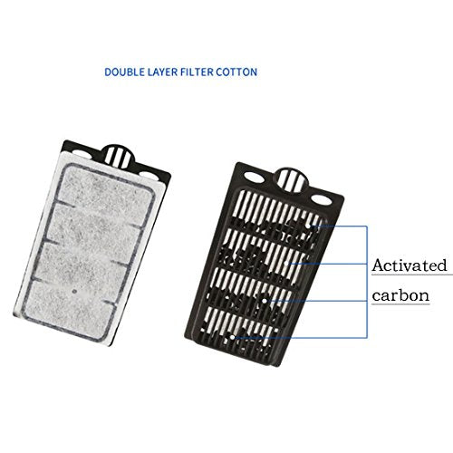 4pcs Aquarium Waterfall Reptiles Turtle Filter Cartridges Replacement Waterfall Filter only Ultra-Activated Carbon with Whisper Technology (4pcs Filter Cartridges)