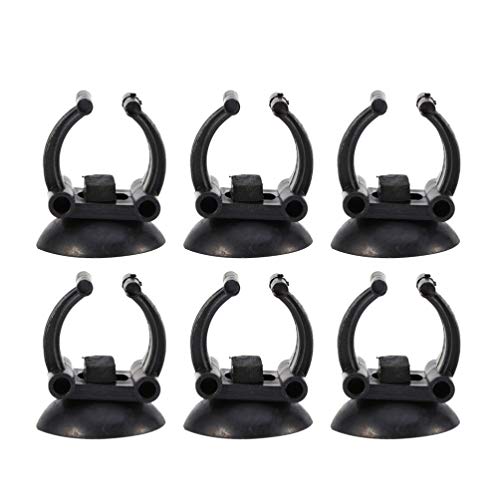 balacoo 20pcs Aquarium Suction Cups for Fish Tank Heating Rods Durable Strong Hold Easy Installation for Home Store Use Black