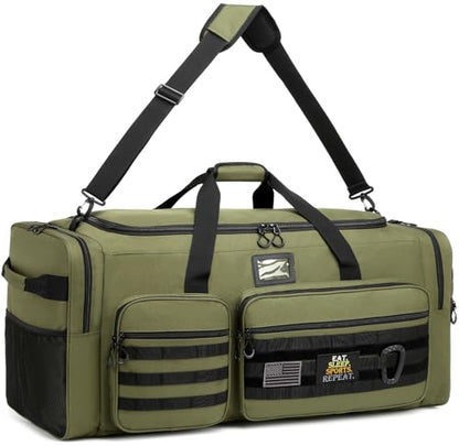 135L Large Duffle Bag, Heavy Duty Duffle Bag for Travel, Extra Large Sports Gym Equipment Bag for Soccer Baseball Basketball Hockey Football, Green - color: Green