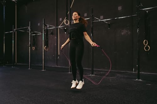 Velites - Earth 2.0 Jump Rope - Official CrossFit® Games Rope - Professional Aluminum Speed Rope for Double Unders, Fitness & Boxing - Includes 4mm Cable & Carrying Bag - - color: Pink