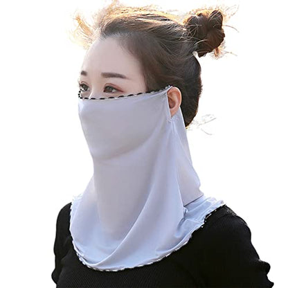 Mountaineering Ice Silk Scarf Headband Hiking Cycling for Sun for Protection Neckerchief Cover Breathable S Men Ice Silk