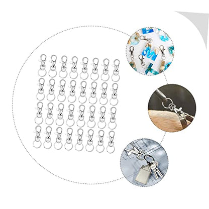 Housoutil 160-Piece Lobster Clasp Keychain Accessory Set Metal Dog Buckles Spring Snap Hooks for Bags Luggage and DIY Projects
