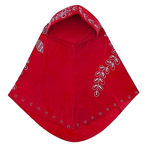 RARITYUS Women Bling Rhinestone Pearl Instant Scarf Muslim Hijab Fashion Shawl Head Wrap Turban Cap with Flower Accent - color: Z Color 6