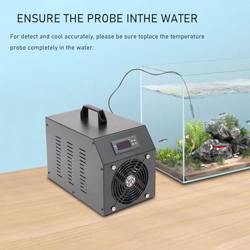 16gal Aquarium Chiller 60L Fish Tank Cooler Unit Quiet for Home Fish Shrimp Breeding 200W
