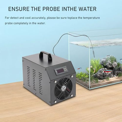 16gal Aquarium Chiller 60L Fish Tank Cooler Unit Quiet for Home Fish Shrimp Breeding 200W