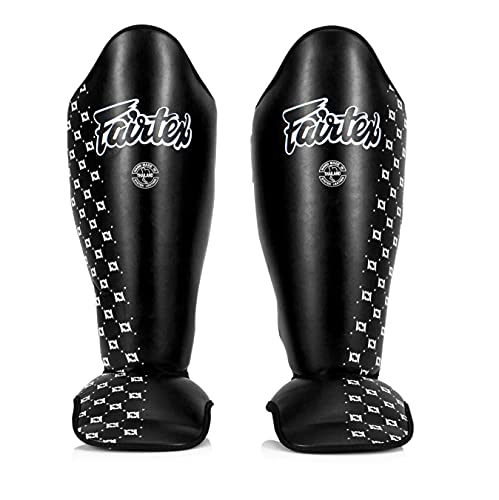 Fairtex Muay Thai Glove & Handwrap + Shin Guards - Black, Medium Size
