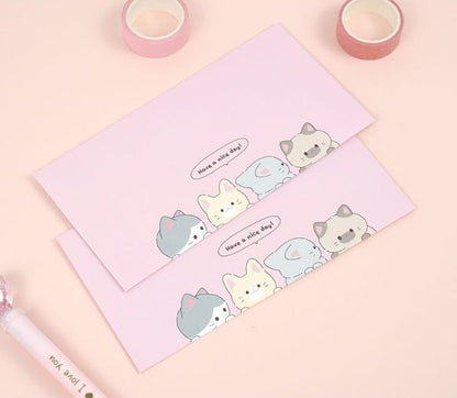 16 Pcs Money Envelopes Cash Envelopes, 8 Designs, 3.5 x 7 Inch (Cat) - style: Cat