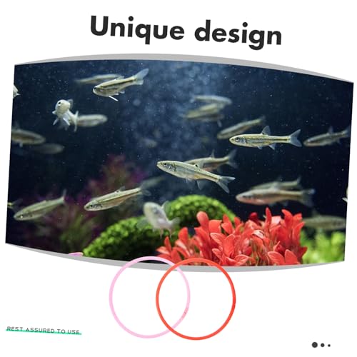 UPKOCH 6Pcs Floating Aquarium Plant Rings for Fish Feeding and Duckweed Isolation Plastic Fish Tank Plant Holders Stable and Versatile Rings in Mixed Colors for Aquatic Separation