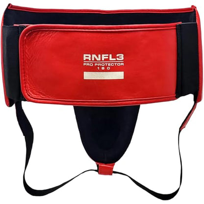 RIVAL Boxing RNFL10 Pro 360 파울 방지 사타구니 프로텍터, 15mm 이중 밀도 폼 패딩, 가볍고 편안한 보호 컵 - color: 레드, size: 라지