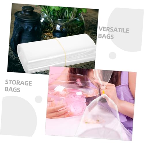 SOLUSTRE 50Pcs Clear Fish Packing Bags Hdpe Fish Transport Containers Design for Safe Aquarium Fish Transport Oxygen Bags for Pet and Feeder Fish