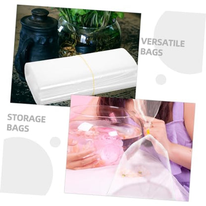 SOLUSTRE 50Pcs Clear Fish Packing Bags Hdpe Fish Transport Containers Design for Safe Aquarium Fish Transport Oxygen Bags for Pet and Feeder Fish