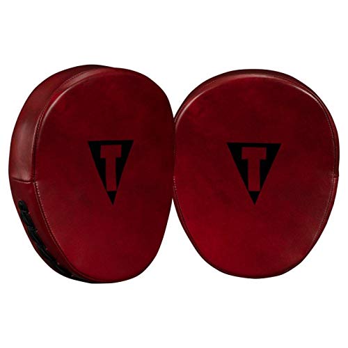 Title Boxing Blood Red Leather Punch Mitts