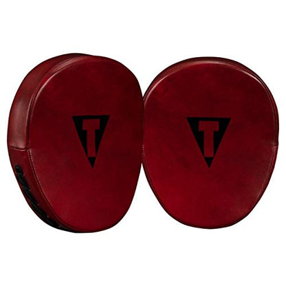 Title Boxing Blood Red Leather Punch Mitts