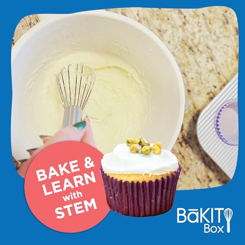 BāKIT Box Persian Love Cupcakes Baking Kit for Kids – Global Cultural Baking Activity Set with Recipe, Booklet & Premium Ingredients – Includes Rose Water, Cardamom & Pistachios – Ages 7–14 - color: Persian Love Cupcakes