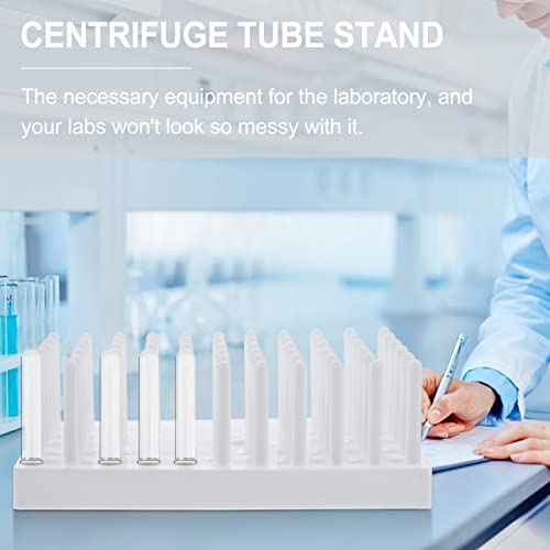 ULTECHNOVO 1pc White Plastic Microcentrifuge Tube Holder Test Tube Dryer Drying Rack for Centerfuge Tubes Laboratory Use