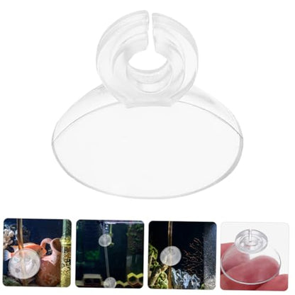 Toddmomy 30pcs Aquarium Oxygen Tubing Clips with Suction Cups, Soft Airline Tube Holders for Fish Tank Air Pump Accessories, Practical Hose Clamps for Aquarium Oxygen Tubes