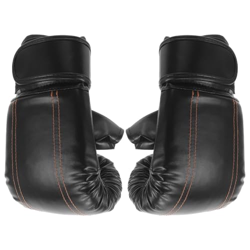 UPKOCH Kickboxing Gloves 1 Pair Open Finger Training Boxing Gloves for Men and Women Protective for Adult and Black