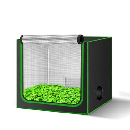 Small Grow Tent for Aerogarden，24”x16”x24” ，Hydroponics Growing System ，Highly Reflective 600D Diamond Mylar Canvas with Ventilation window and Floor Tray for Hydroponic Indoor Plant Growing - size: 24"x16"x24"