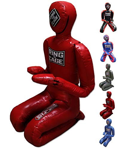 Ring to Cage Deluxe MMA Grappling/Jiu Jitsu/Ground & Pound Dummy 3.0 - Youth or Adult - color: Adult (Filled)-Red