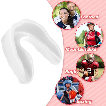 Sport Mouth Guards Gum Teeth Armor Game Guard for Boxing Basketball Football Hockey Karate Basketball Rugby Match - color: White, Black