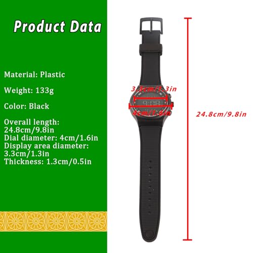 Muslim Black Watch Prayer Modern Sport Compass Alarm for Muslim Men Women Modern Sport Worldwide Time Watch Islamic