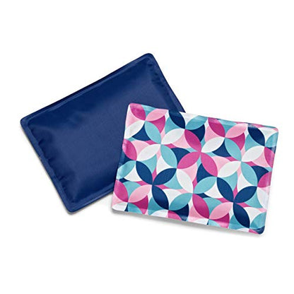 Fit & Fresh Cool Coolers 2 Pack Soft Ice for Lunch Bags, Flexible Stretch Nylon, Durable, Reusable Lunch Box Ice Packs, Soft Ice, Reusable Freezer Packs, Lunch Ice, Easy to Clean, Geo & Navy - color: Geo & Navy (2 Pack), size: Standard
