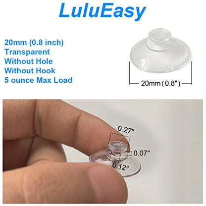 20mm 10 Pieces Mini Suction Cups Clear Without Hooks Without Holes, PVC Plastic Sucker Pads for Festival Decoration Wall Glass Home Car - size: 20mm 10pcs