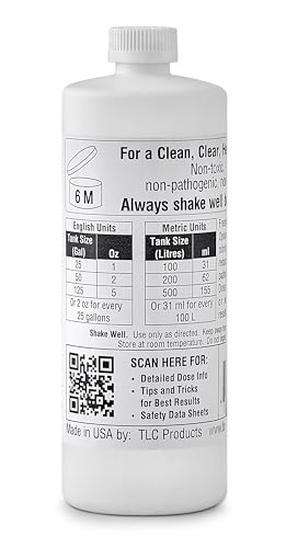 TLC Products, Freshwater Aquarium Optimizer, Aquarium Water Clarifier, Reduces Ammonia, 32 Fl Oz - size: 32 oz (946 ml)