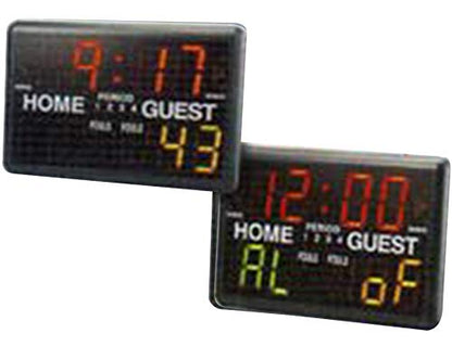 Trigon Sports Multi-Sport Indoor Tabletop Scoreboard & Timer Black, 24"L x 10"W x 16"H