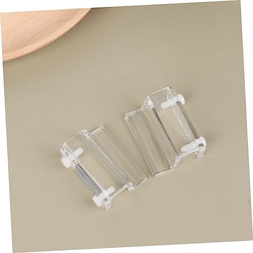 ORFOFE 4pcs Acrylic Fish Tank Cover Support Bracket Kit Durable Aquarium Rack for Open Tanks (White)