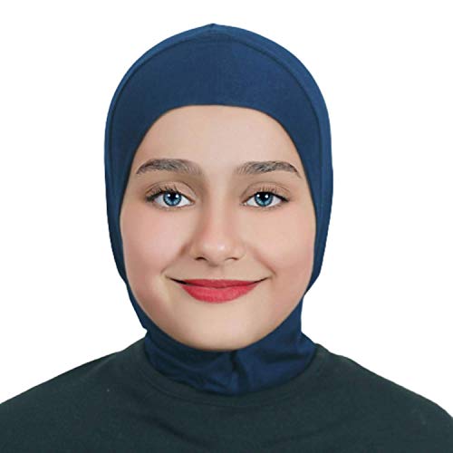 AL AMIRA Girls Hijab - One pcs Ninja Hijab - headband - underscarf Cap - - color: Navy Blue