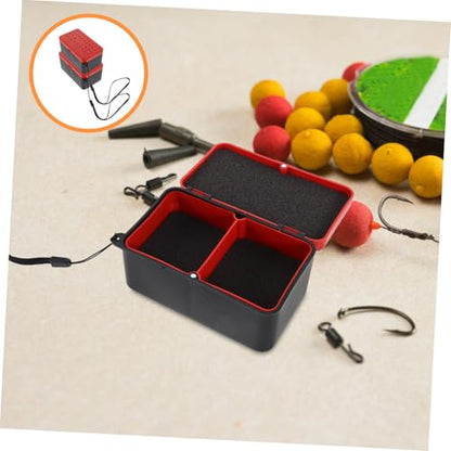 Double Layer Fishing Bait Box with Handle Breathable Worm Containers Leakproof Fishing Storage for Freshwater and Saltwater Angling