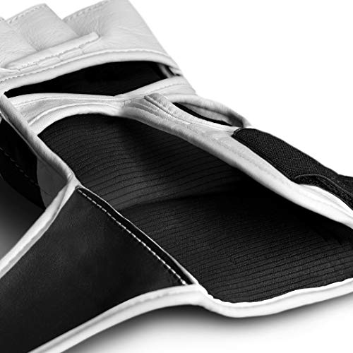 Hayabusa T3 4oz Pro Style MMA Gloves for Men and Women - color: White/Black, size: Large