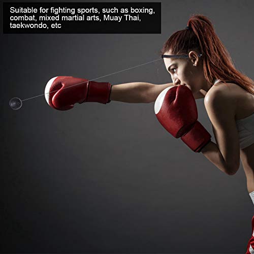 Demeras MMA Speed Training Ball Boxing Reflex Ball with Headband Upgraded Boxing Reflex Ball for Reflex Speed Training