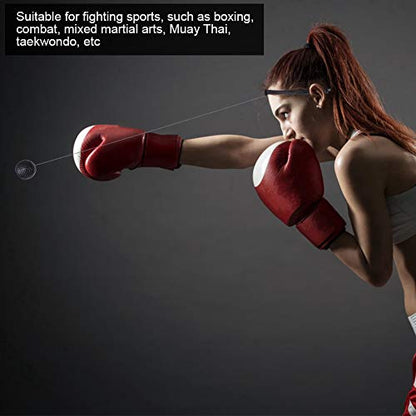 Demeras MMA Speed Training Ball Boxing Reflex Ball with Headband Upgraded Boxing Reflex Ball for Reflex Speed Training
